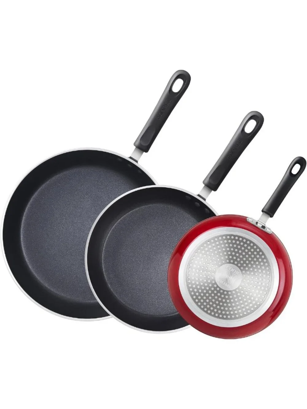 Nonstick Frying Pan Set - 8/9.5/11 Inch Skillets, Induction Compatible, 3-Piece